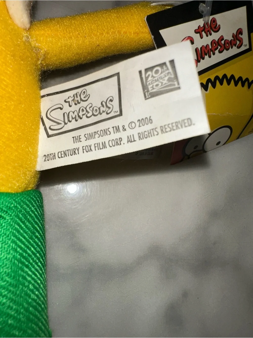 The Simpsons Sideshow Bob Plush Bird Toy - 2006 Yellow with Green Skirt